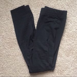 PINK Black Cotton High Rise Leggings